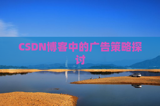 CSDN博客中的广告策略探讨